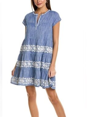 roller rabbit pamela embroidered dress Pamela Embroidered Gown main image 0